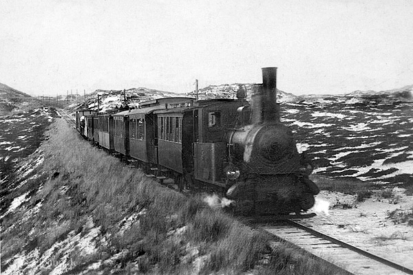 Inselbahnzug auf der Nordbahn. Foto: Archiv Christof Rommel