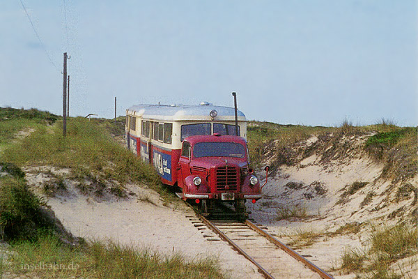 Dünen-Express auf Sylt. Foto: Archiv inselbahn.de