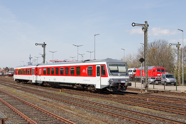Ein Sylt Shuttle plus rangiert in Niebüll. Foto: G. Meisner