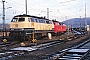 Henschel 31838 - DB "218 380-4"
26.12.1989 - Saarbrücken, Bahnbetriebswerk
Ernst Lauer