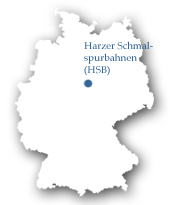 Karte Harzer Schmalspurbahnen