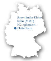Karte Sauerländer Kleinbahn